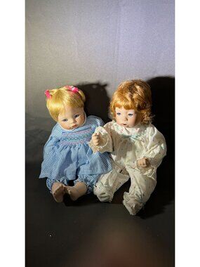 Porcelain Baby Dolls With Curly Hair & Charming Outfits (2)